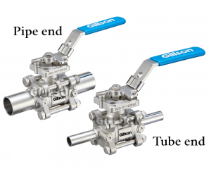 3PC High Purity Ball Valve tube end and pipe end