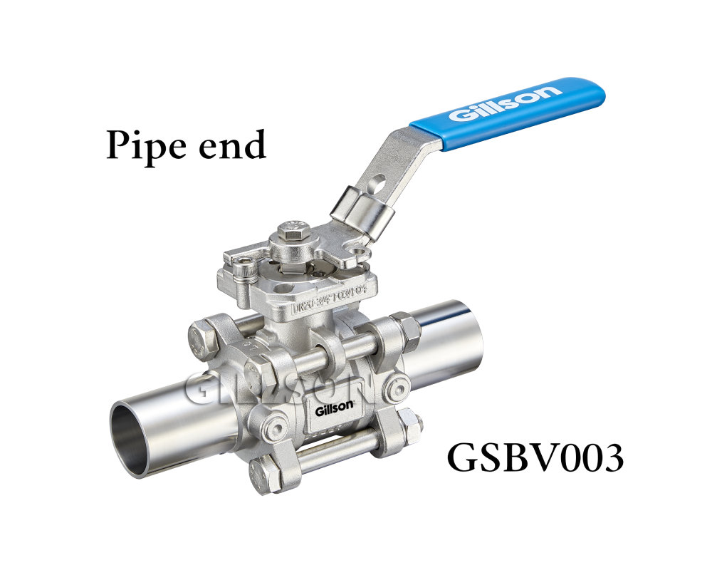 3PC High Purity Ball Valve tube end and pipe end